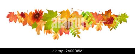 Herbst Blätter Grenze Stock Vektor