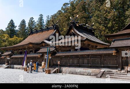 Kumano Hongu Taisha, wichtigsten Heiligtum der Kumano Schreine, Shinto Schrein, Ziel von kumano Kodo Wallfahrt, Wakayama, Japan Stockfoto