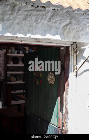 Kleine lokale Töpferei Shop, Loch Ness, Schottland, Highlands Stockfoto