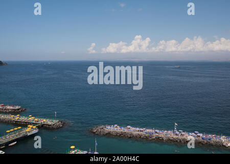 Sonnenanbeter in Sorrento, Italien Stockfoto