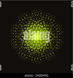 Gelbes Licht Mandala. Abstract vector Ornament Stock Vektor