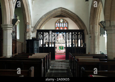 St. Michael und alle Engel Kirche, Beulah, Leicestershire, England, Großbritannien Stockfoto