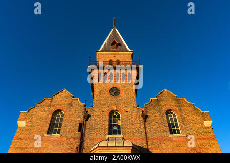 Anglo-niederländischen Stil. Ziegel mit Verkleidung aus Stein. Architektur Hintergrund mit Kopie Raum Stockfoto