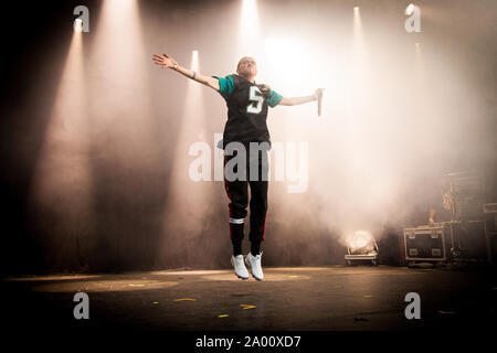 Trondheim, Norwegen. 18., August 2017. Die Schwedische rapper Silvana Imam führt ein Live Konzert während der norwegischen Musik Festival Pstereo 2017 in Trondheim. (Foto: Gonzales Foto - Tor Atle Kleven). Stockfoto