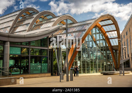 England, Yorkshire, Sheffield, St Paul's Place, Wintergarten Eingang Stockfoto