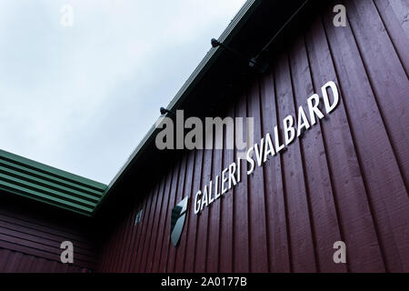 Galleri Spitzbergen, Longyearbyen, Svalbard Inseln, Artic Ocean, Norwegen, Europa Stockfoto