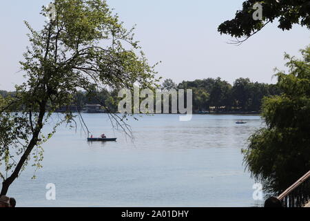 Bilder vom See Herastrau Stockfoto