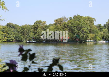 Bilder vom See Herastrau Stockfoto