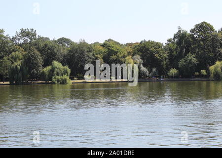 Bilder vom See Herastrau Stockfoto