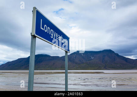 Longyearbyen, Svalbard Inseln, Artic Ocean, Norwegen, Europa Stockfoto