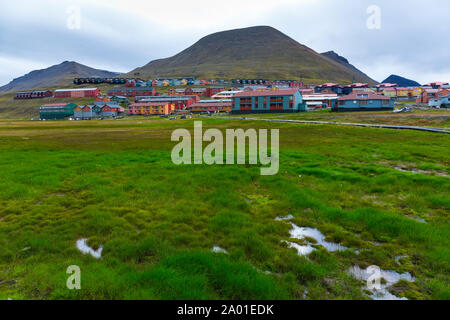 Longyearbyen, Svalbard Inseln, Artic Ocean, Norwegen, Europa Stockfoto