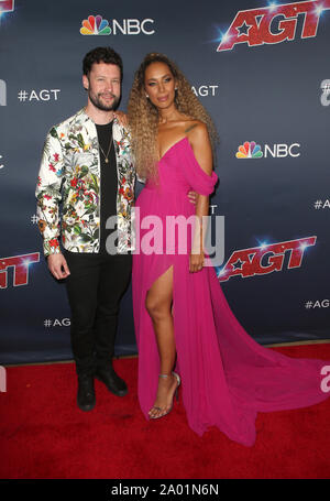 September 18, 2019 Hollywood, CA, USA: 18. September 2019 - Hollywood, Kalifornien - Calum Scott, Leona Lewis. "America's Got Talent'' Saison 14 Finale Roter Teppich statt bei Dolby Theater. Photo Credit: FSadou/AdMedia (Credit Bild: © F Sadou/AdMedia über ZUMA Draht) Stockfoto