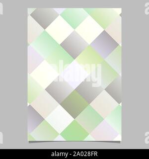 Trendy geometrischen Gradienten quadratischen Muster Broschüre Vorlage Hintergrund - Abstract vector Seite Stock Vektor