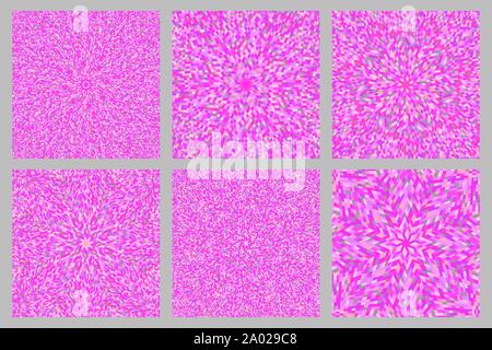 Dynamische Rundschreiben Mosaikfliesen Hintergrund-hypnotischer psychedelischer abstract Vector Graphic Design Stock Vektor