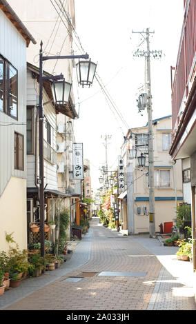 Japans onsen Stadt, Shibu Onsen, Präfektur Nagano, Japan, Stockfoto