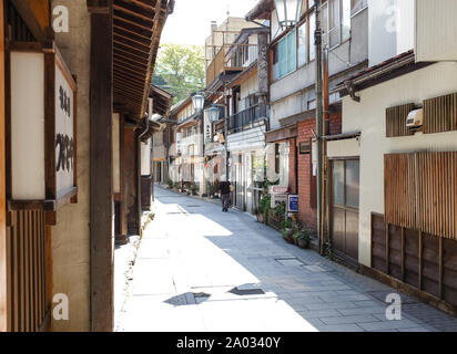 Japans onsen Stadt, Shibu Onsen, Präfektur Nagano, Japan, Stockfoto