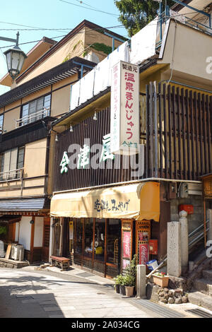 Japans onsen Stadt, Shibu Onsen, Präfektur Nagano, Japan, Stockfoto