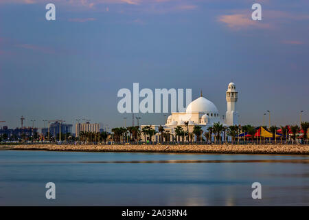 Schöne Al Khobar Corniche Moschee Sunrise - Saudi-arabien. Stockfoto