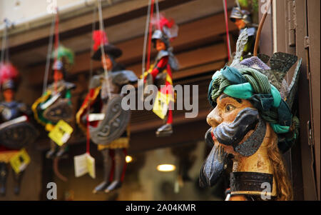 Leiter der Sarazenen Marionette in Syrakus, Sizilien Stockfoto