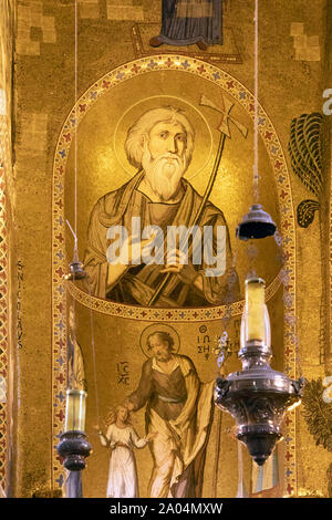 St. Peter in der Cappella Palatina in Palermo, Italien Stockfoto