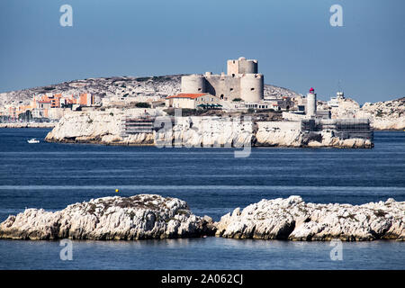 Hier erfahren Sie alles, was Sie von der Villa Valmer in Marseille sehen können Stockfoto