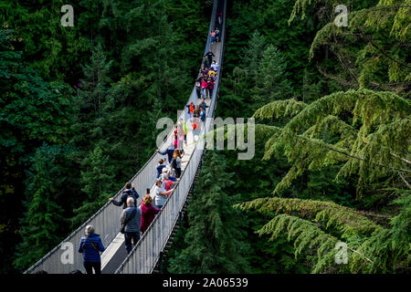 Capilano Suspension Bridge Park, North Vancouver, British Columbia, Kanada Stockfoto