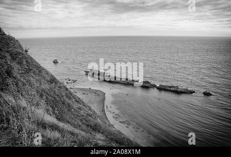 In Dorset Durdle Door, Schöne Felsformation an der englischen Küste Stockfoto