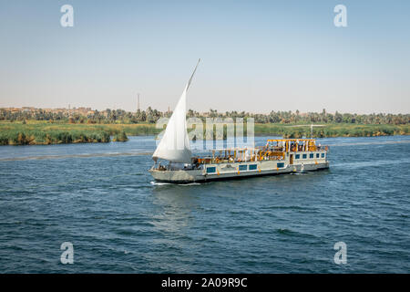 Kreuzfahrten auf dem Nil. Ägypten. April 2019. Afrika Stockfoto