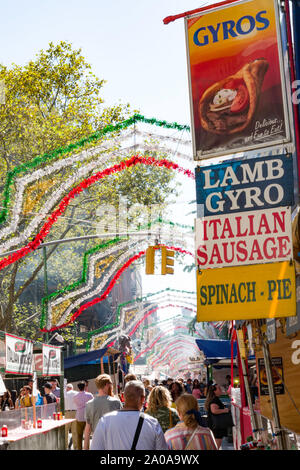 93. jährlichen Fest des San Gennaro in Little Italy, New York City, USA Stockfoto