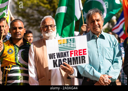 Freie Kaschmir Demonstration in Birmingham, Großbritannien Stockfoto