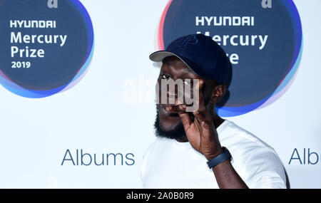 Stormzy während der Hyundai Mercury Prize 2019, bei Eventim Apollo, London statt. Stockfoto