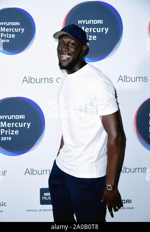 Stormzy während der Hyundai Mercury Prize 2019, bei Eventim Apollo, London statt. Stockfoto