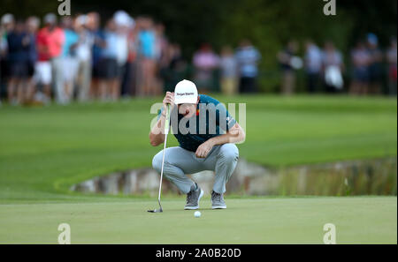 Der Engländer Justin Rose während des Tages eine der BMW PGA Championship in Wentworth Golf Club, Surrey. Stockfoto