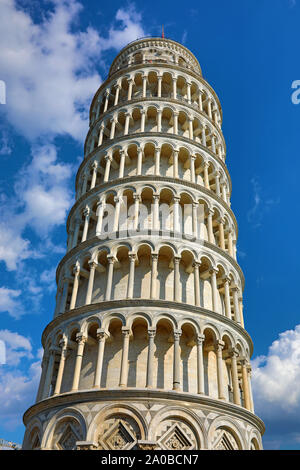 Schiefe Turm von Pisa Glockenturm, der Piazza dei Miracoli, Pisa, Italien Stockfoto