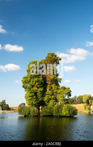 Spätsommer in Petworth Park eine landcaped Deer Park von Lancelot "Capability" Brown, West Sussex, England, Großbritannien Stockfoto