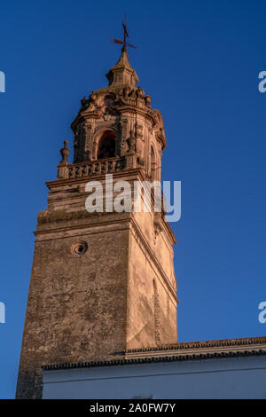 Carmona Sonnenuntergang Luftaufnahme in Andalusien Spanien nicht weit von Sevilla Stockfoto