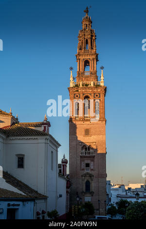 Carmona Sonnenuntergang Luftaufnahme in Andalusien Spanien nicht weit von Sevilla Stockfoto