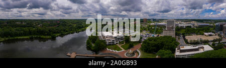 Antenne Panorama der Columbia Town Center in Maryland neue Washington DC mit Bürogebäude und der Columbia Mall Stockfoto