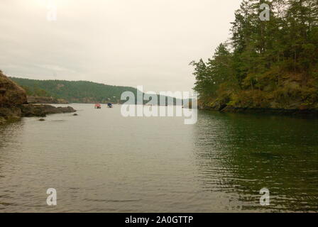 Peter Cove in Trincomali auf North Pender Island, British Columbia, Kanada Stockfoto