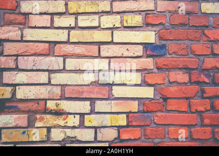 Abstrakte Mauer Hintergrund. Farbverlauf gelb orange Farbe Stockfoto