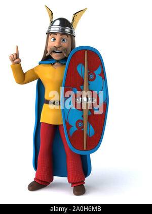 Spaß gaulois - 3D-Darstellung Stockfoto