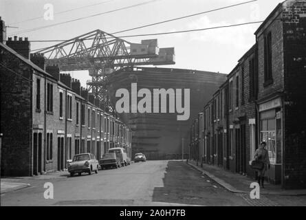 Welt Einhorn wird am Swan Hunter shipbuilders, Wallsend, UK, 1973 erbaut Stockfoto