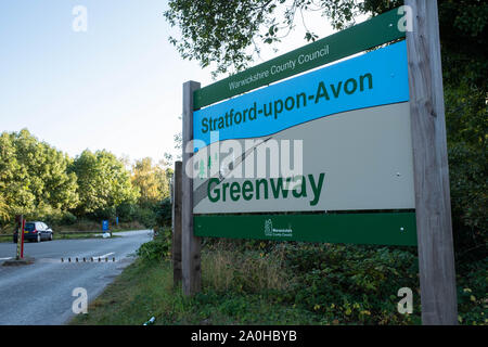 Stratford Greenway, Warwickshire Land Parks Stockfoto