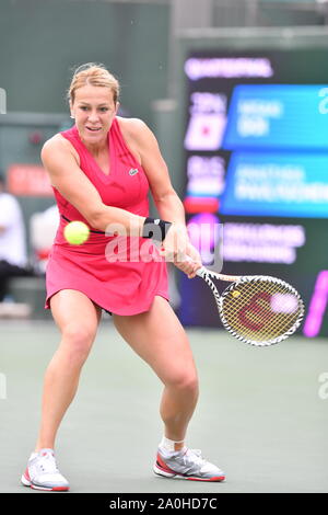 Osaka, Japan. 20 Sep, 2019. Anastasia PAVLYUCHENKOVA (RUS), 20. September 2019 - Tennis: Viertelfinale im ITC Utsubo Tennis Center während 2019 TORAY PAN PACIFIC OPEN Tennis Turnier in Osaka, Japan. Credit: SportsPressJP/LBA/Alamy leben Nachrichten Stockfoto