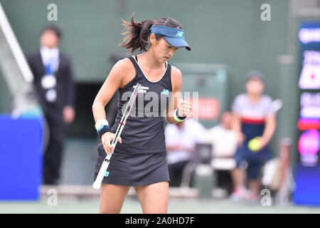 Osaka, Japan. 20 Sep, 2019. Misaki Doi (JPN), 20. September 2019 - Tennis: Viertelfinale im ITC Utsubo Tennis Center während 2019 TORAY PAN PACIFIC OPEN Tennis Turnier in Osaka, Japan. Credit: SportsPressJP/LBA/Alamy leben Nachrichten Stockfoto