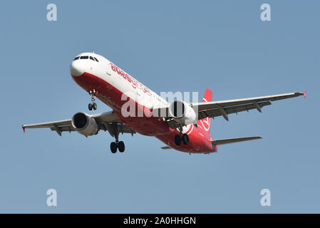 Vilnius, Litauen - 23. April: Atlas Global Airbus A321 Flugzeug am 23. April 2019 in Vilnius, Litauen. Stockfoto