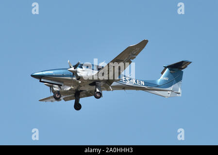 Vilnius, Litauen - 23. April: Diamond DA 62 zweistrahlige Flugzeuge von Diamond Aircraft Industries am 23. April 2019 in Vilnius Litauen produziert Stockfoto