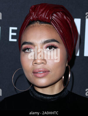 West Hollywood, Vereinigte Staaten. 18 Sep, 2019. WEST HOLLYWOOD, LOS ANGELES, Kalifornien, USA - 18. SEPTEMBER: Yuna kommt an der Sofia Richie x Missguided Launch Party an Bootsy Faltenbalg am 18. September stattfand, 2019 in West Hollywood, Los Angeles, Kalifornien, Vereinigte Staaten. (Foto von Xavier Collin/Image Press Agency) Quelle: Bild Presse Agentur/Alamy leben Nachrichten Stockfoto