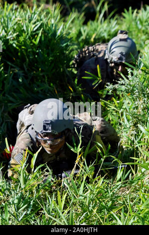 Yamato, Japan. 19 Sep, 2019. US-Armee Soldaten in den Vereinigten Arabischen Emiraten gemeinsamen militärischen Einsatz "Orient Shield 2019' und Oyanohara Military Base in Japan. Yamato, 19.09.2019 | Verwendung der weltweiten Kredit: dpa/Alamy leben Nachrichten Stockfoto