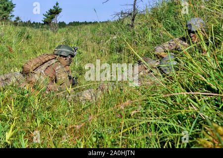 Yamato, Japan. 19 Sep, 2019. US-Armee Soldaten in den Vereinigten Arabischen Emiraten gemeinsamen militärischen Einsatz "Orient Shield 2019' und Oyanohara Military Base in Japan. Yamato, 19.09.2019 | Verwendung der weltweiten Kredit: dpa/Alamy leben Nachrichten Stockfoto